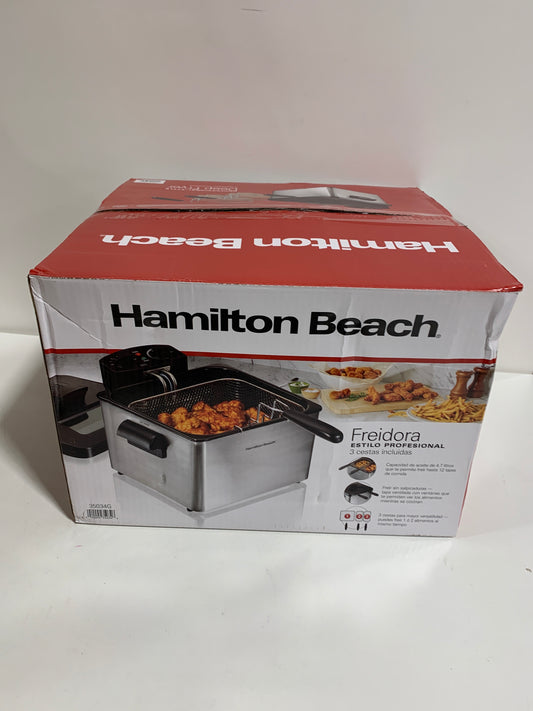 Used Hamilton Beach Triple-Basket Deep Fryer, Multicolor