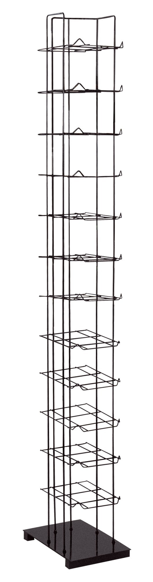 Missing Hardware SSWBasics Black Floor Standing Ball Cap Rack and Hat Display Rack - *Sporting Goods