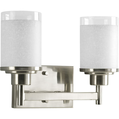 Alexa 2-Light Bath & Vanity, 100 W, Brushed Nickel