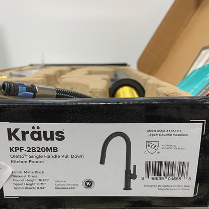Kraus Oletto 1.8 GPM Single Handle Pull-Down Kitchen Faucet