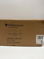 Millennium Lighting 3683 Moven 3 Light 22" Wide Vanity Light Satin Nickel Indoor Lighting Bathroom Fixtures Vanity Light