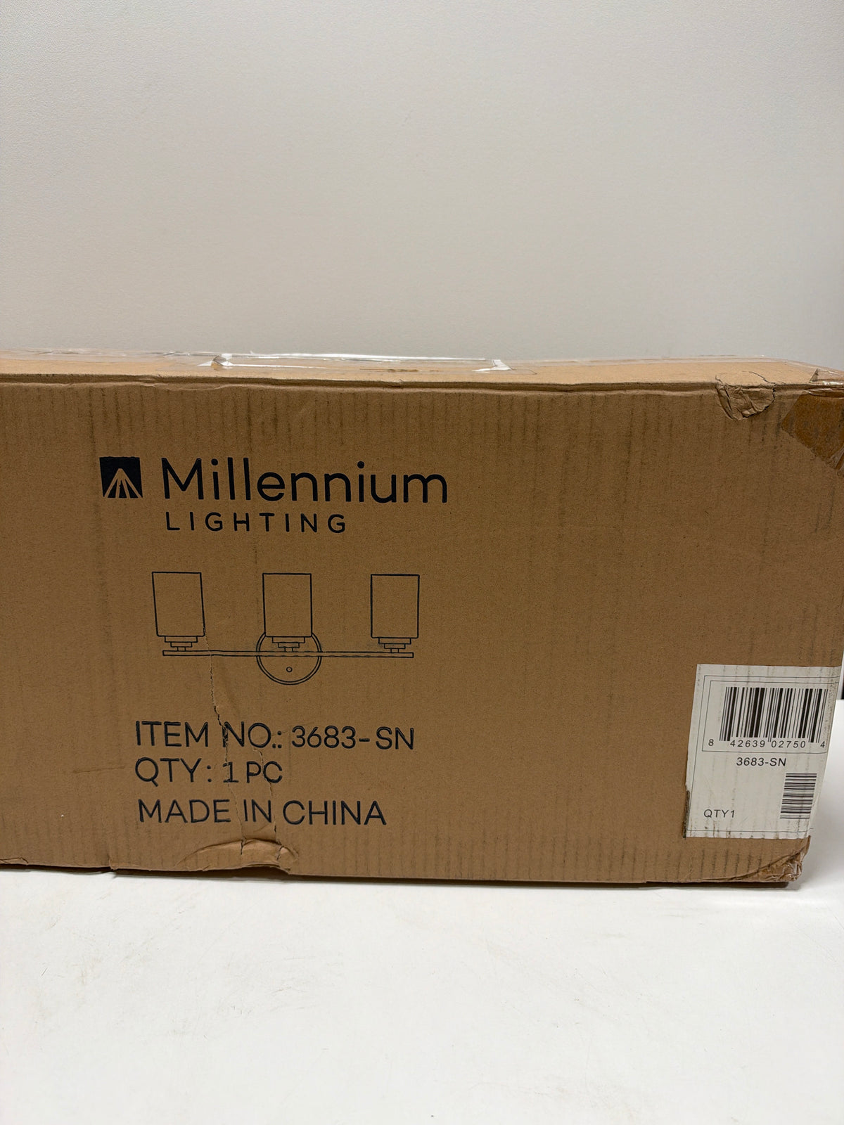 Millennium Lighting 3683 Moven 3 Light 22" Wide Vanity Light Satin Nickel Indoor Lighting Bathroom Fixtures Vanity Light