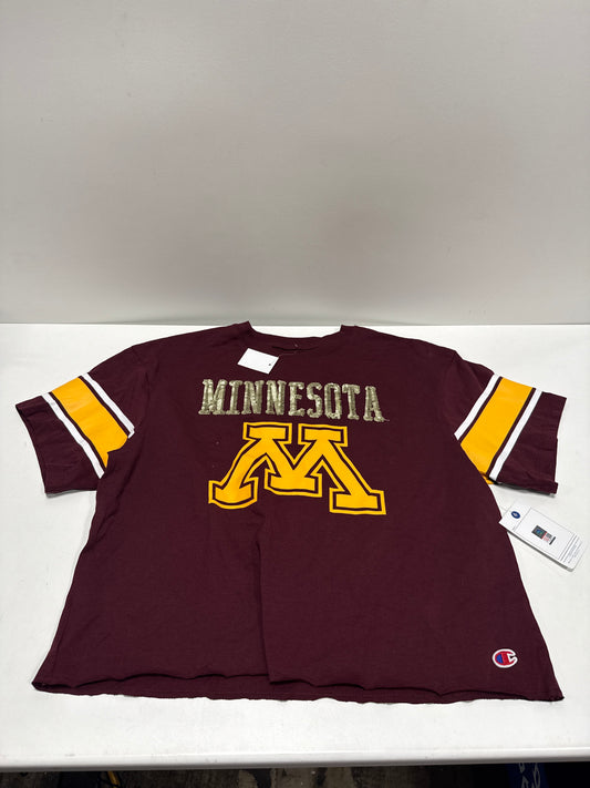 NCAA Minnesota Golden Gophers Women's Champion Sequin Print T-Shirt - M