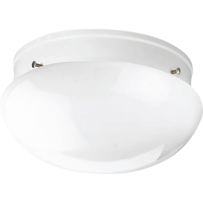 White Two Light Flush Mount from the Fitter Collection
