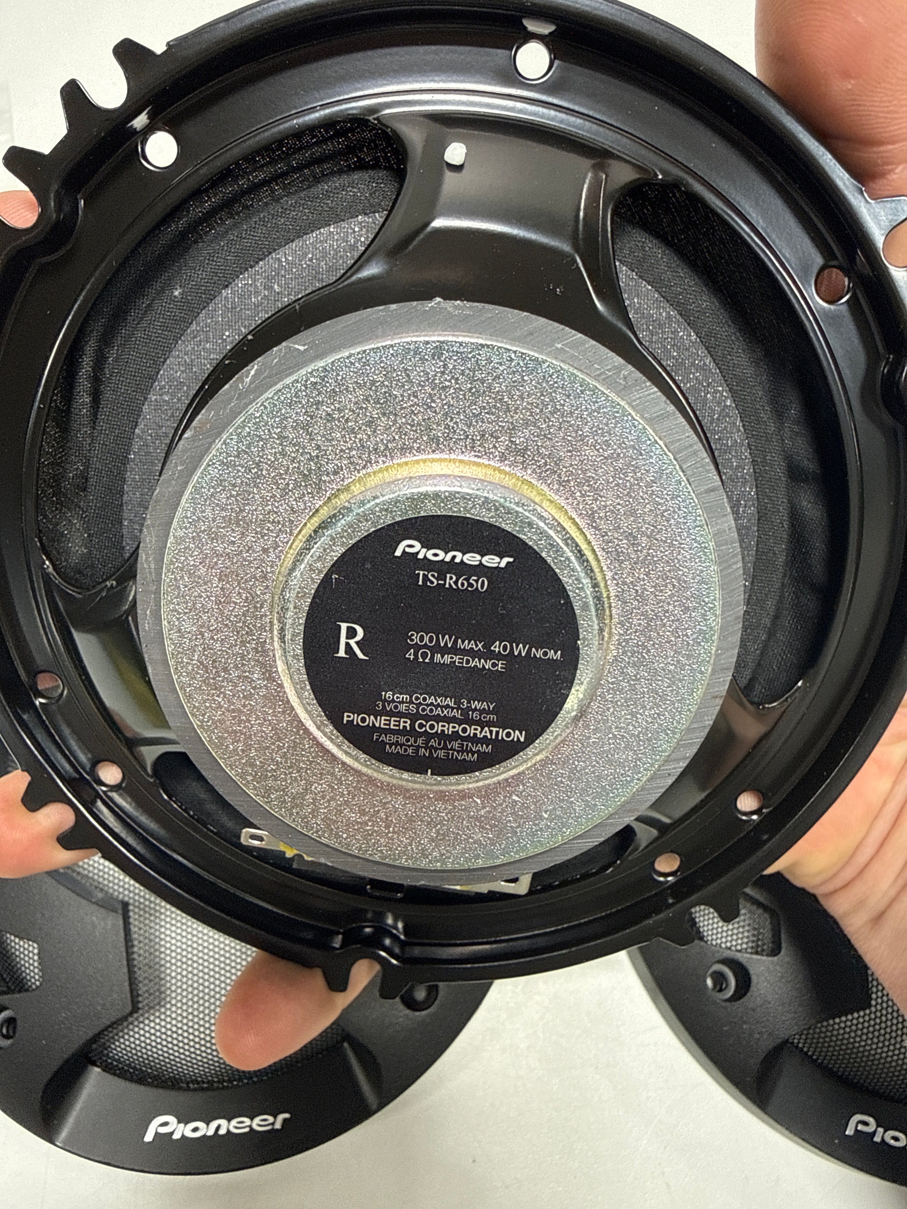 Pioneer - 6.5" - 3-way, 300 W Max Power, Coaxial Speakers (pair) - Black