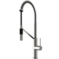 Vigo VG02027 Livingston 1.8 GPM 24" Single Hole Pre-Rinse Pull Down Kitchen Faucet with DockLock Technology Stainless Steel