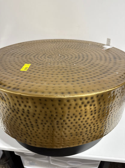 Scratch & Dent Simpli Home - Montrose Metal Coffee Table - Antique Gold /Black