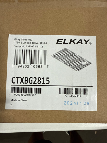 Elkay Crosstown 15.5 in. X 28.5 in. Bottom Grid for Kitchen Sink in Stainless Steel