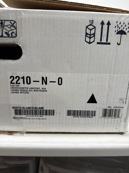 Kohler K-2210-N-0 1-Bowl Undermount Bath Sink w/Sealed Overflow White