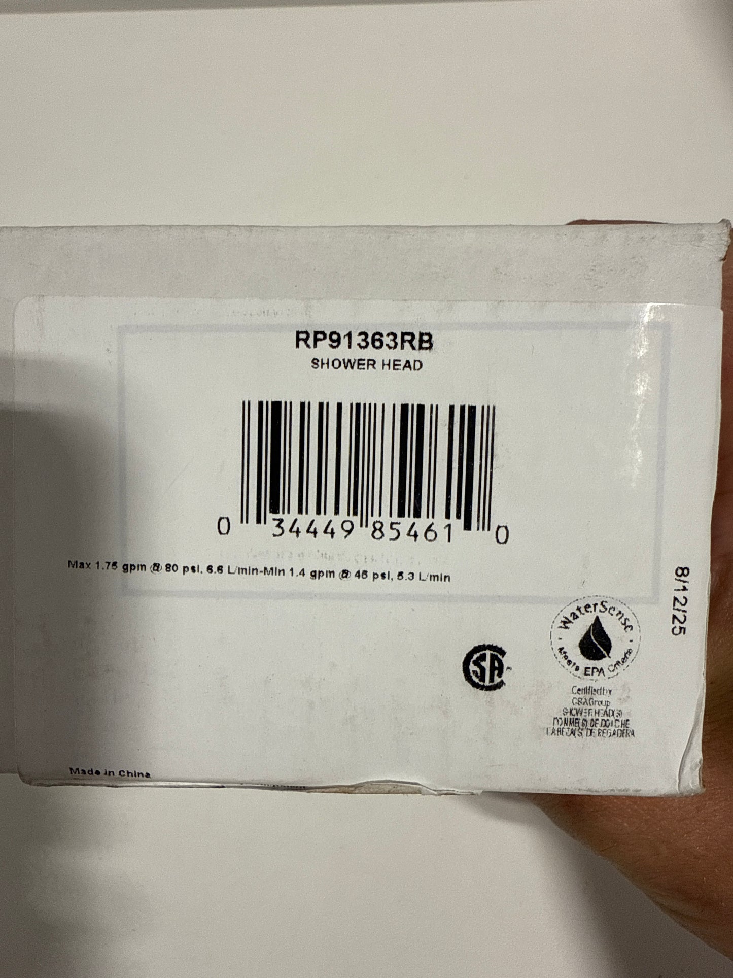 Delta RP91363 Vero 1.75 GPM Touch Clean Shower Head Venetian Bronze