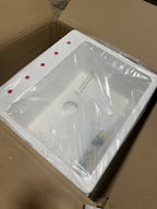 Signature Hardware 447657 Totten 25" Drop In or Undermount Single Basin Granite Composite Kitchen Sink