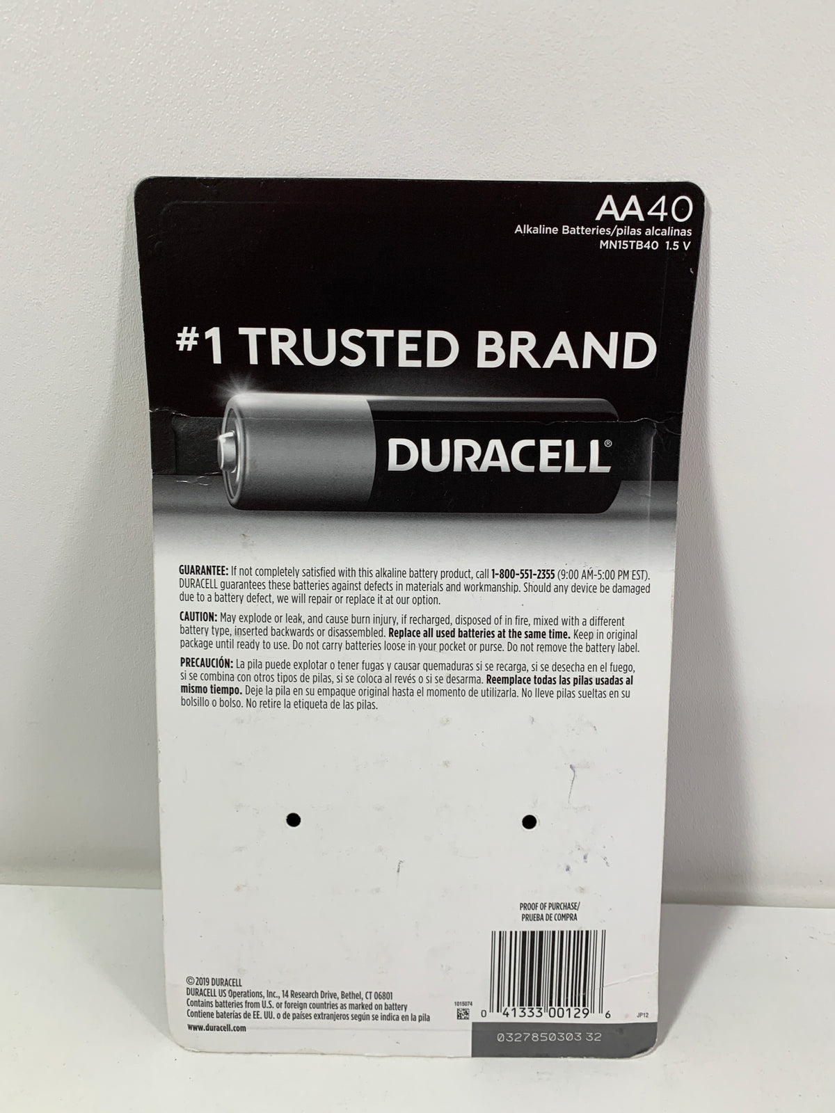Duracell Power Boost Coppertop Alkaline AA Batteries 40