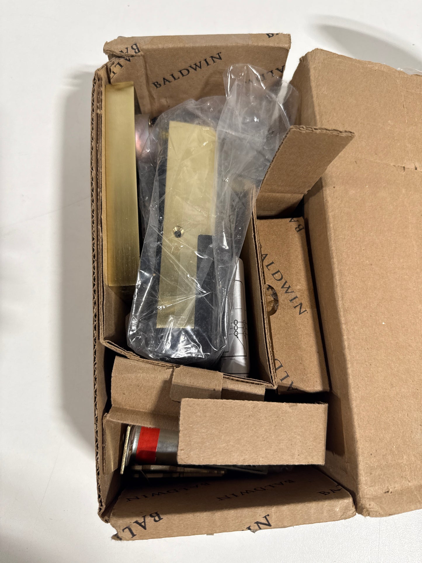 Baldwin 8225.ZW Touchscreen Minneapolis Z-Wave Deadbolt Lifetime Satin Brass Door Hardware Deadbolts Keyless Entry Deadbolts