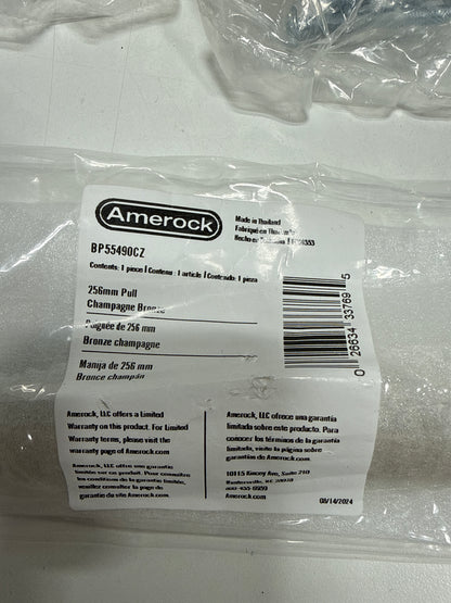 4 x Riva 10-1/16 in. (256mm) Center-to-Center Champagne Bronze Bar Cabinet Pull - *Tools Hardware & Misc