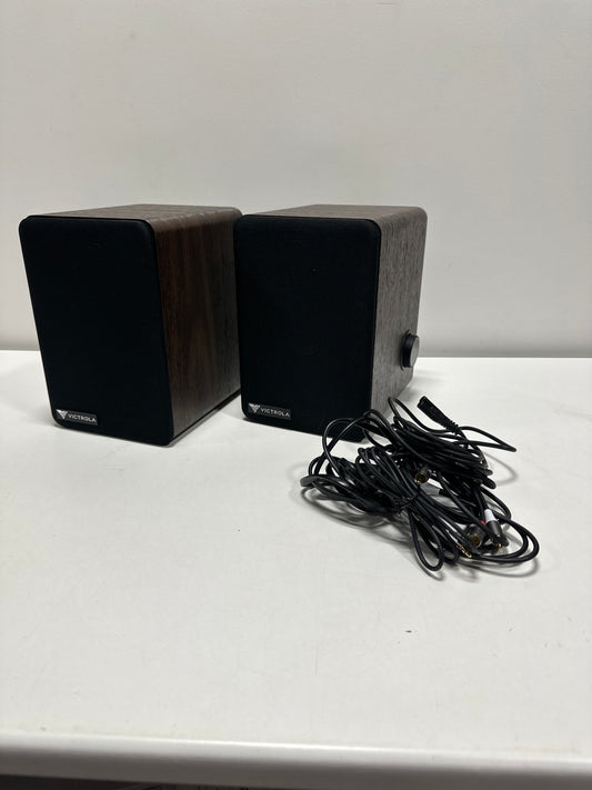 Victrola - Premiere M1 Bookshelf Monitors - Espresso