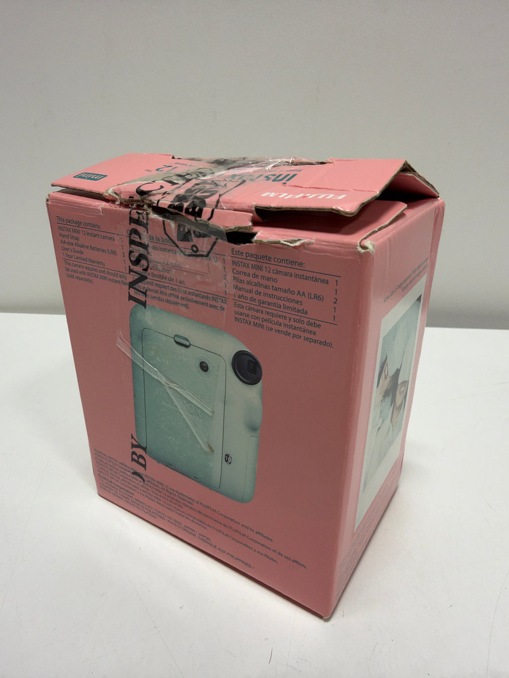 FUJIFILM 16806262 Instax Mini 12 Instant Film Camera (Mint Green)