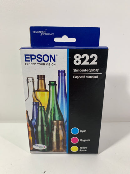 EPSON 822 DURABrite Ultra Ink Standard Capacity Black & Color Cartridge Combo Pack (T822520-S)