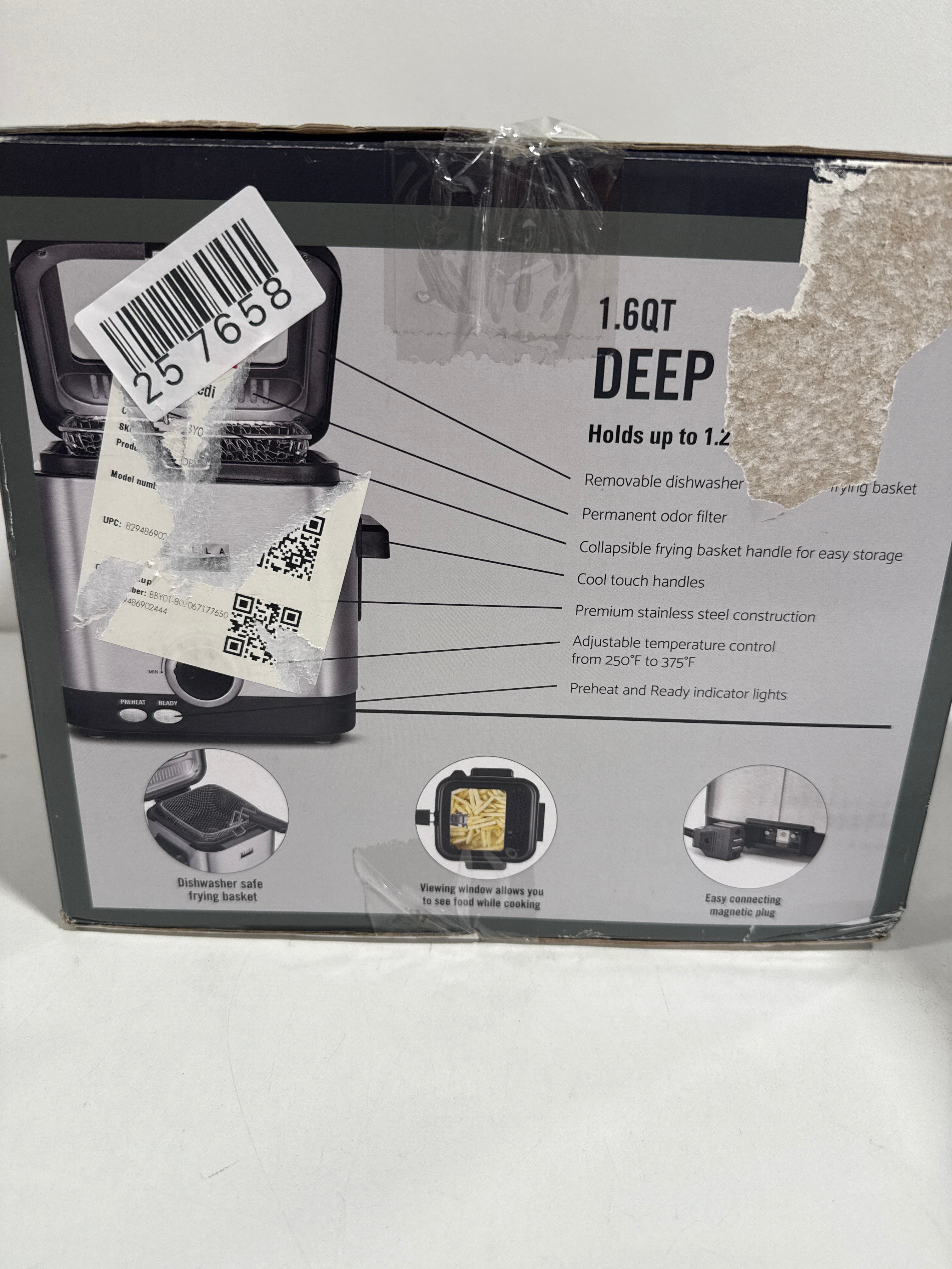 Bella PRO - 1.6-qt. Deep Fryer - Stainless Steel - *Kitchen Appliances