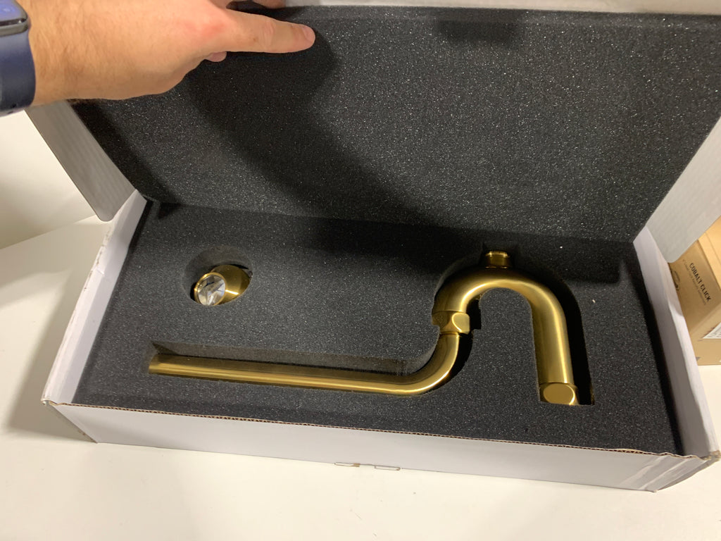 DXV D35700020 Decorative P-Trap Satin Brass Rough Plumbing Pipe and Fittings P-Traps - *Plumbing