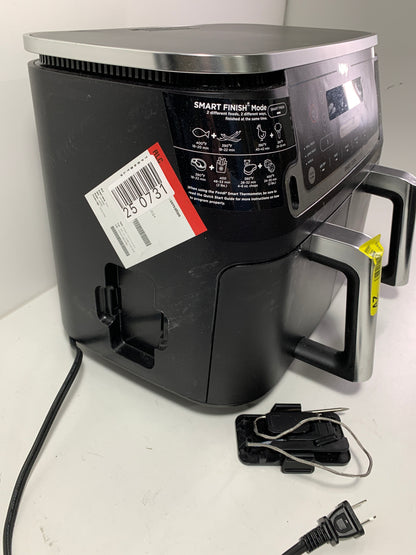 Used Ninja DZ550 Foodi 10 Quart 6-in-1 DualZone Smart XL Air Fryer