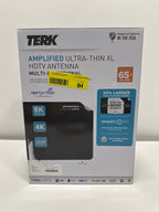 TERK - Amplified Multi-Directional Ultra-Thin XL HDTV Antenna - Reversible for Black or White