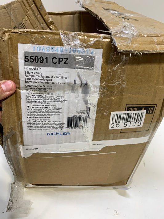 No Glass Kichler Lighting - Cosabella - 2 Light Bath Vanity in Soft Contemporary