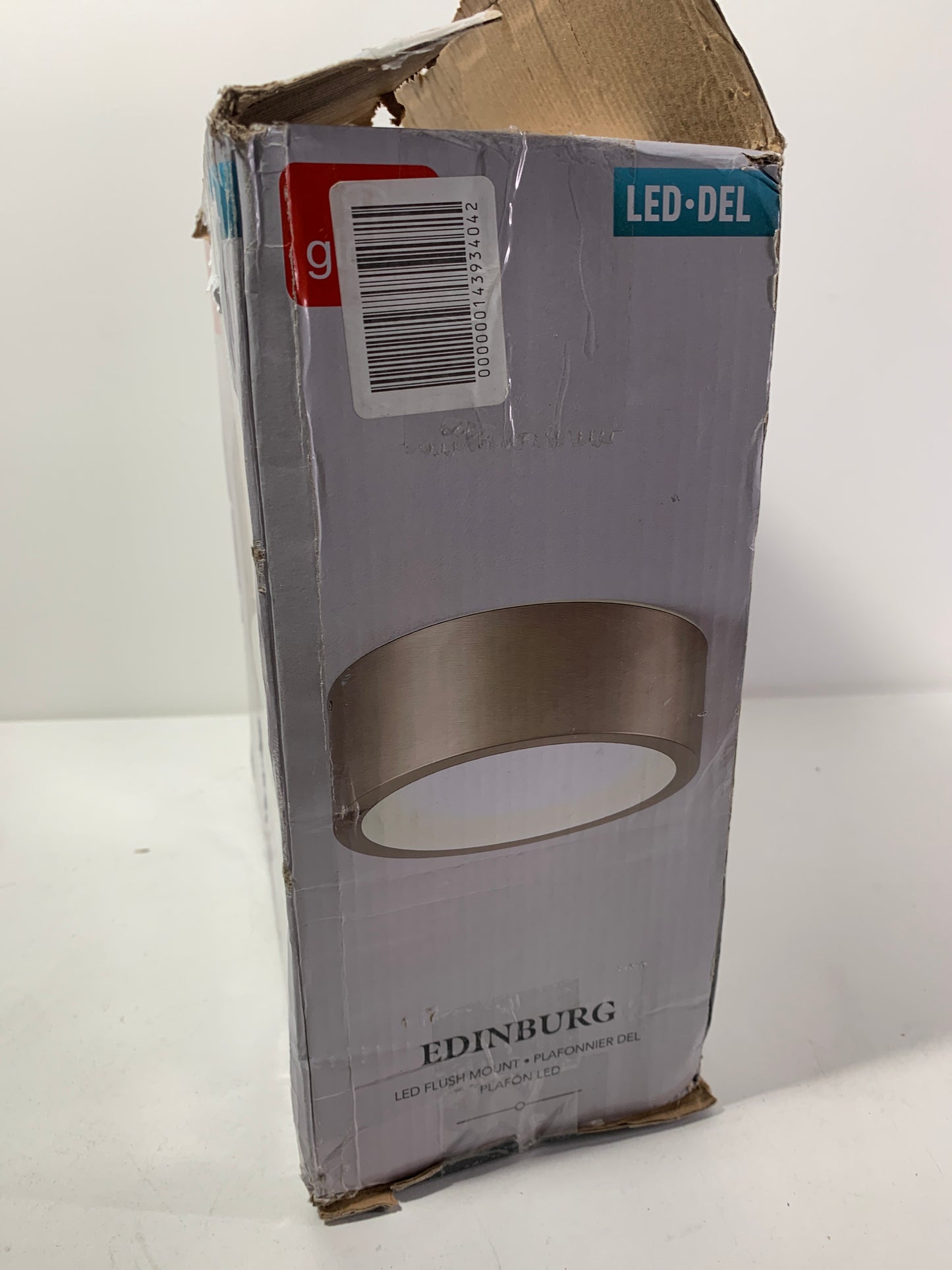 Globe Electric Edinburg Single Light 11" Wide 3000K LED Flush Mount Drum Ceiling Fixture