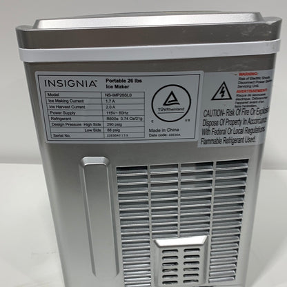 Used Insignia - 26 Lb. Portable Icemaker with Auto Shut-Off