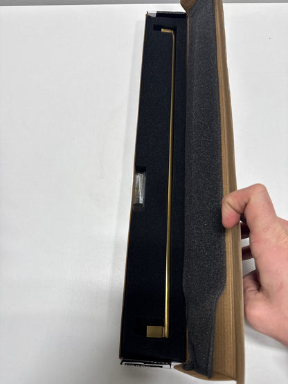 Alno A430-18 Vogue 18 Center to Center Luxury Modern Solid Brass Cabinet Handle / Drawer