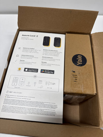Yale Assure Lock 2 Keypad with Bluetooth and Valdosta Lever in Black