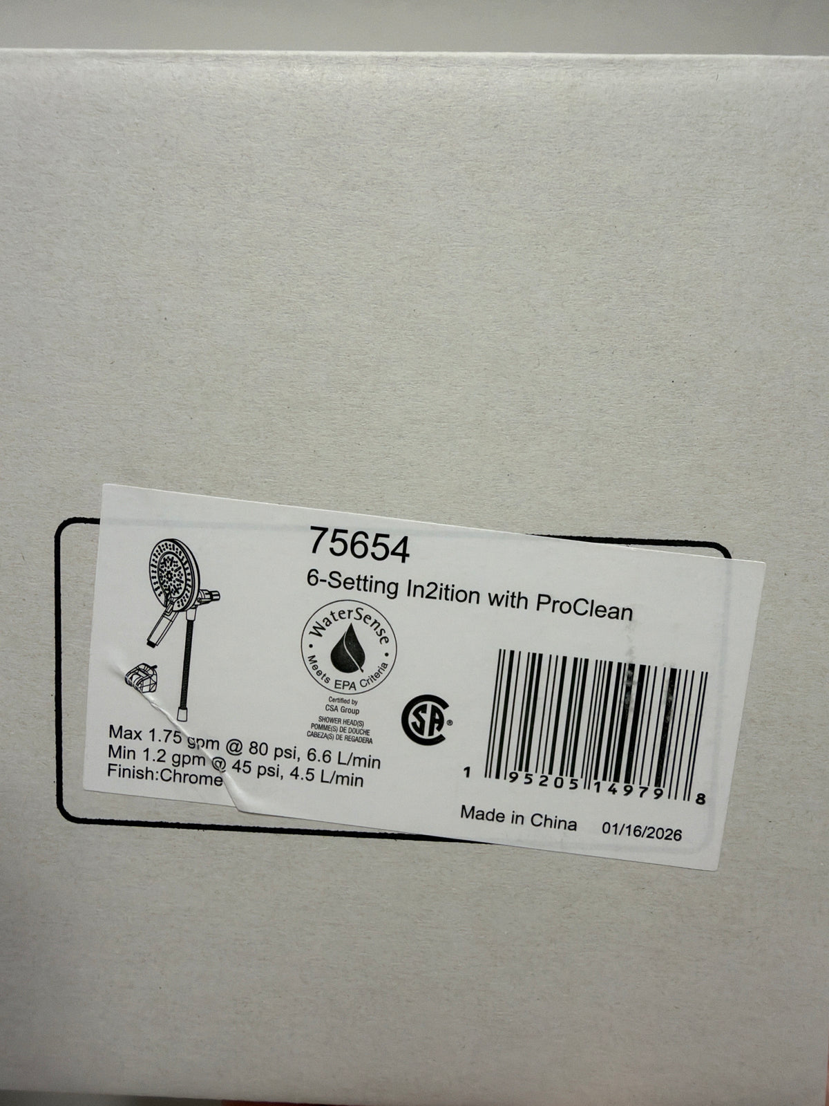 Delta 6-setting In2ition Hand Shower With ProClean 7564