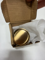 Emtek 86698 Haydon 1-3/4 Inch Mushroom Cabinet Knob from the Industrial Modern Collection Satin Brass