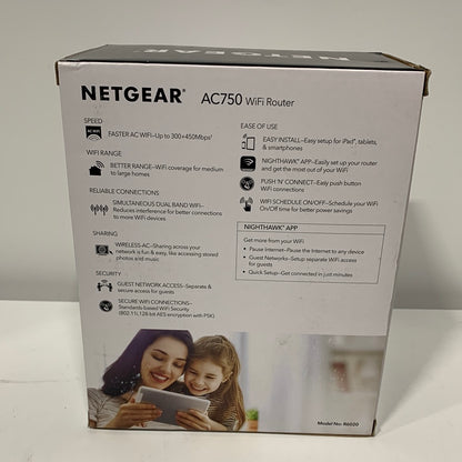 NETGEAR - AC750 WiFi Router 750Mbps (R6020)