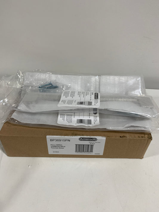 14 x Amerock BP36915 Versa 8-13/16 Inch Center to Center Handle Cabinet Pull Polished Nickel