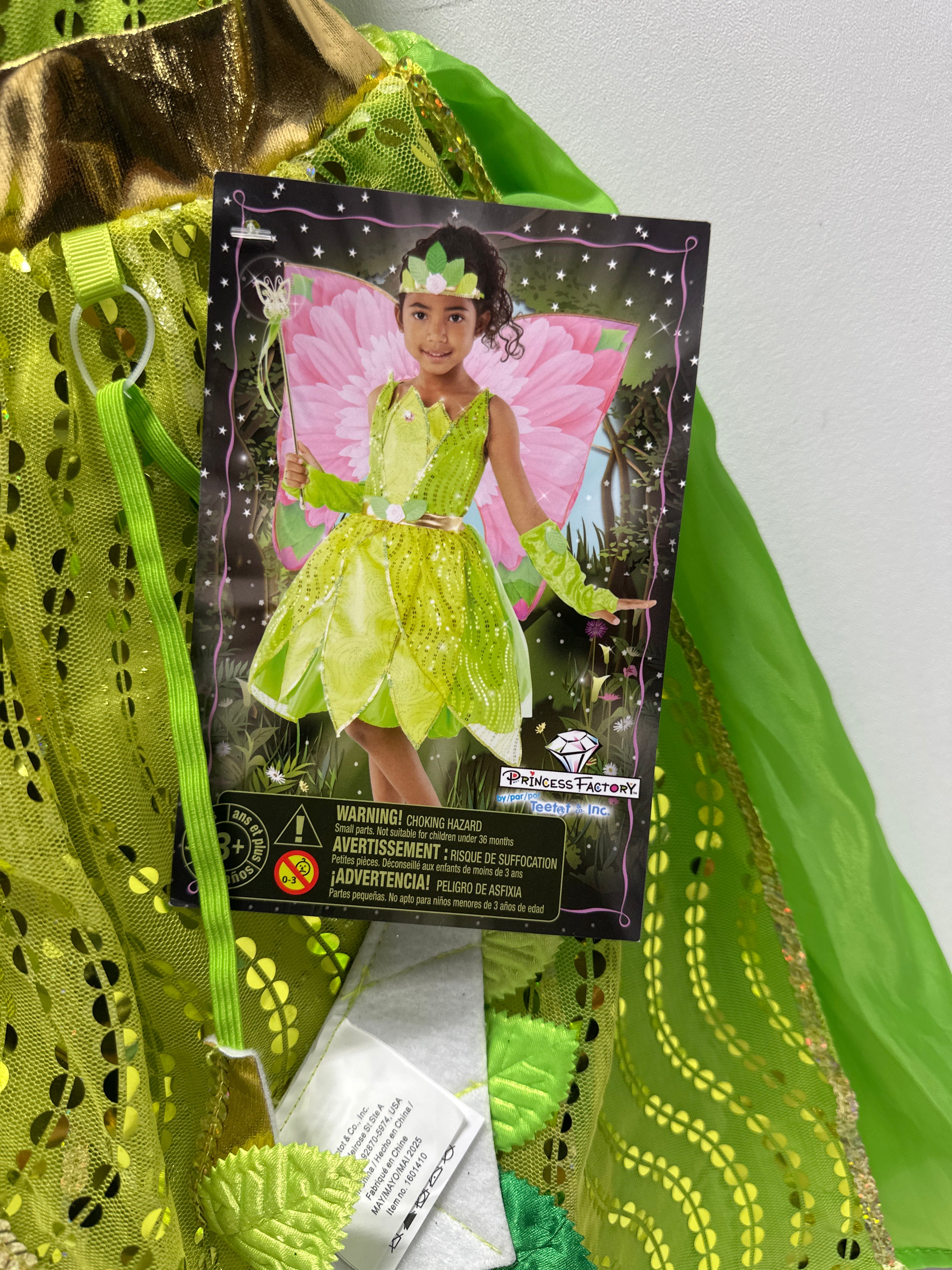Green Pixie Fairy Teetot Costume Kids 5-6 TeeTot - *Christmas & Seasonal