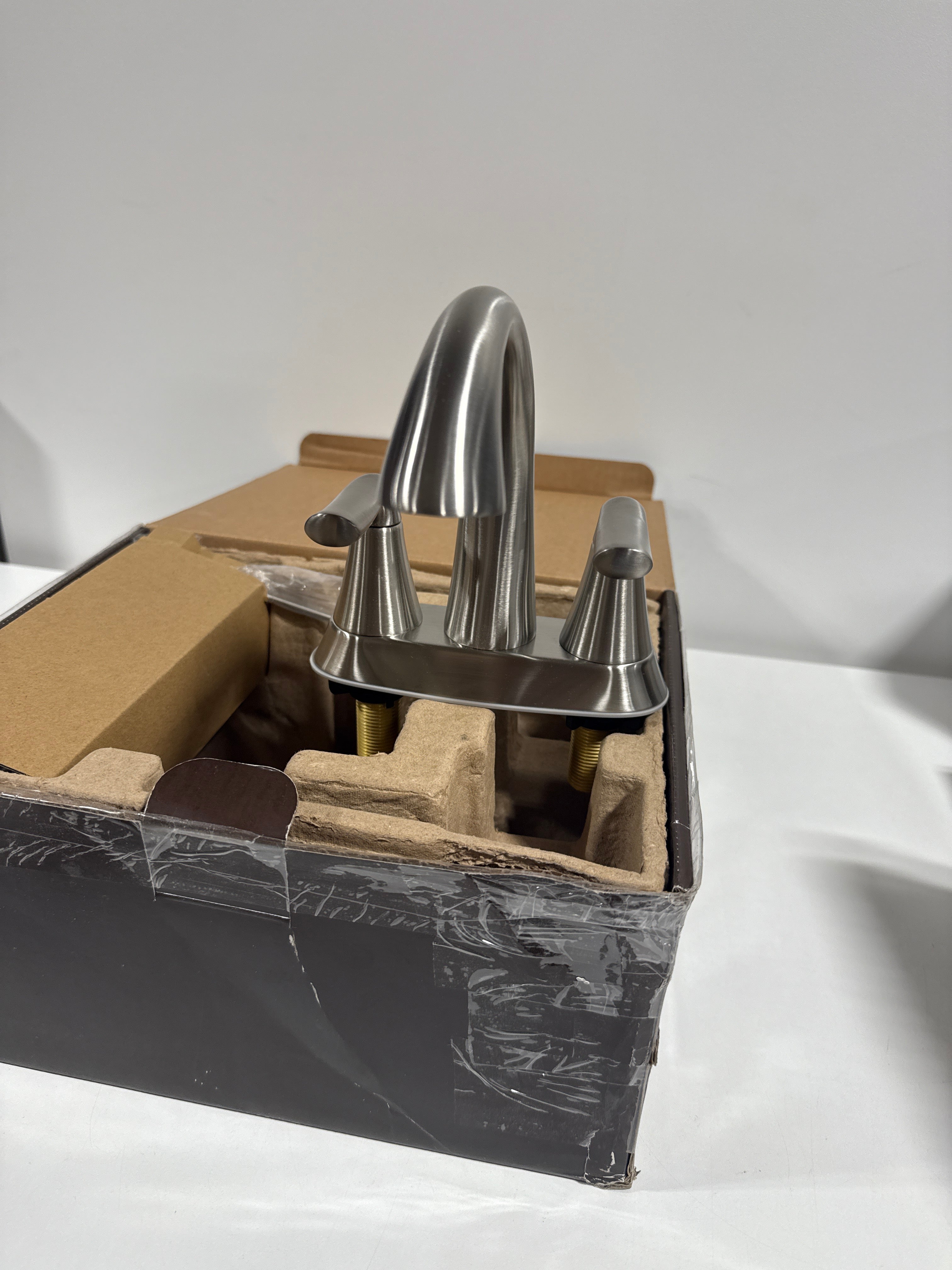 Signature Hardware 447832 Provincetown 1.2 GPM Centerset Bathroom Faucet Nickel - *Plumbing