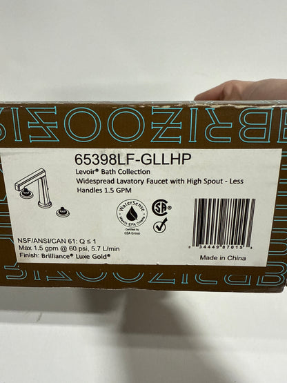 Brizo 65398LF-LHP Levoir 1.5 GPM High Spout Widespread Bathroom Faucet with Pop-up Drain Assembly Less Handles