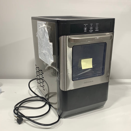 Used Insignia Portable Nugget Ice Maker with Auto Shut-Off - Stainless Steel