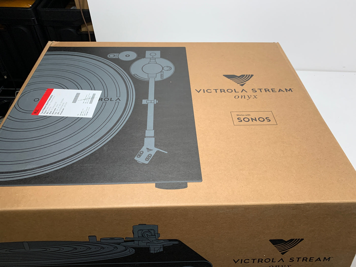 Victrola Stream Onyx 2-Speed Wireless Turntable - Works with Sonos - Black