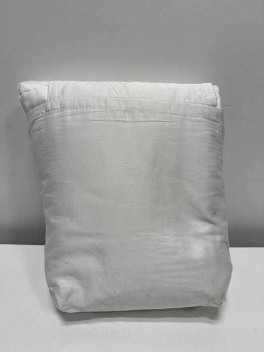 Queen Solid Performance 400 Thread Count Sheet Set Sour Cream - Threshold™: Cotton Sateen, Wrinkle-Resistant, OEKO-TEX Certified