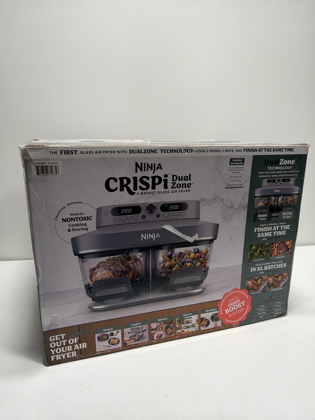 Ninja CRISPi DualZone 2-Basket Glass Air Fryer