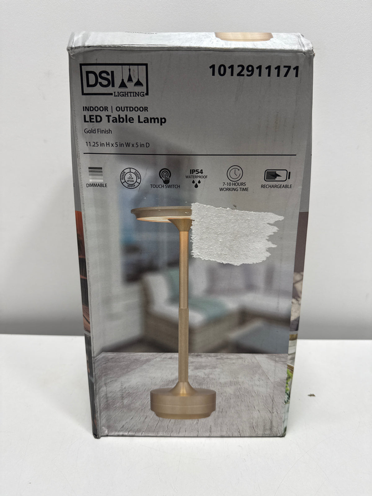 DSI LIGHTING 11.25 in. Bronze Gold Cordless Rechargeable LED Indoor/Outdoor Table LampCan be used in indoor or outdoor settings Stylish gold finish enhances any space 3 CCT options for versatile use (3000K,4500K,6000K)
