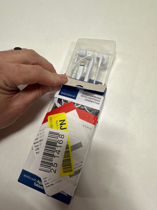 Insignia™ - USB-C Wired Earbud Headphone - White