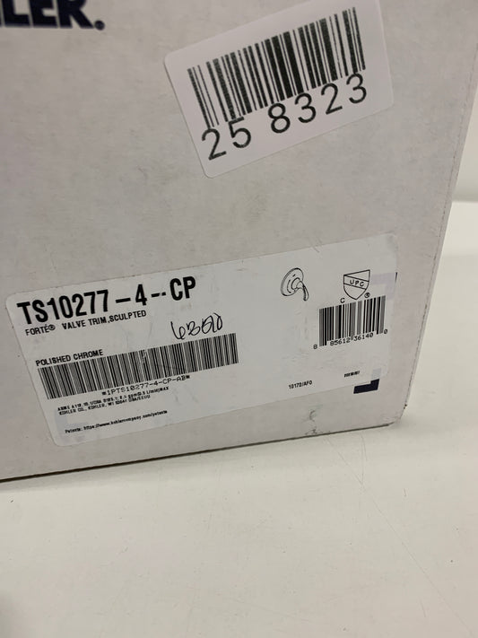 Forte Rite-Temp 1-Handle Wall-Mount Tub and Shower Faucet Trim Kit in Polished Chrome (Valve Not Included)