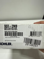 KOHLER 933-2MB Purist Shower Arm and Flange, Showerhead Fittings, 1/2-14 NPT Connection, Fits any KOHLER Showerhead, Vibrant Brushed Moderne Brass