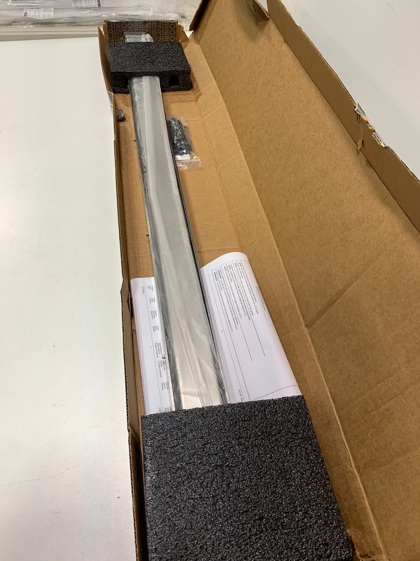 Brizo BT0734816 48" Reversible Linear Shower Drain with Dual Grate Installation