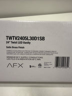 AFX Lighting Twist 23 Inch 12 Light LED Bath Vanity Light Twist - TWTV2405L30D1SB - Modern Contemporary