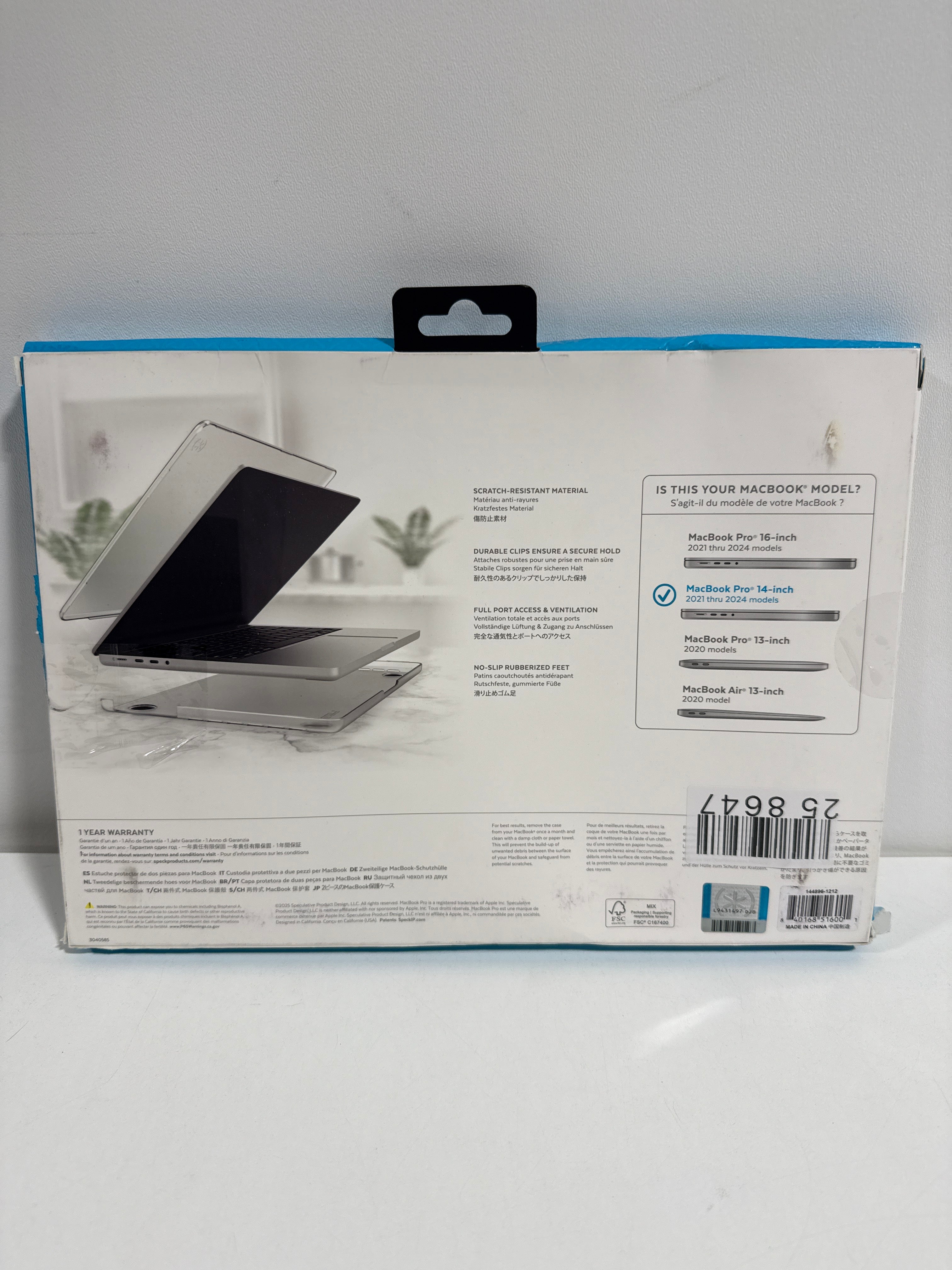 SmartShell MacBook Pro 14-inch (2021-2024) Cases - Clear - *Computers & Office