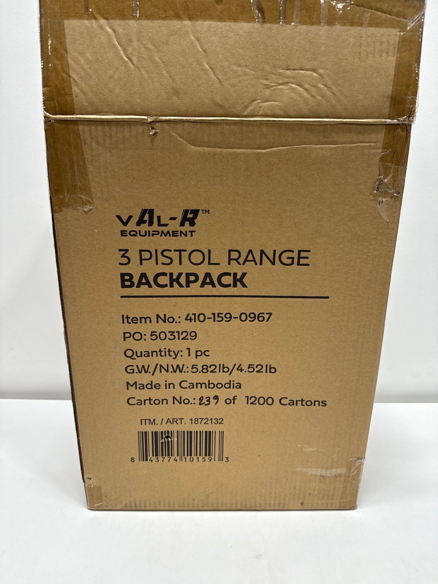 Val-R Pistol Range Backpack