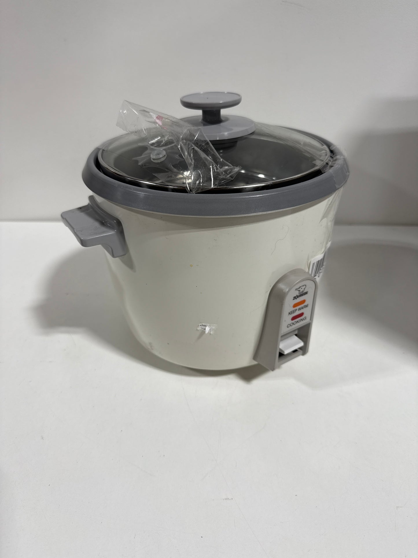 Used Zojirushi 6-Cup White Rice Cooker with Stainless Steel